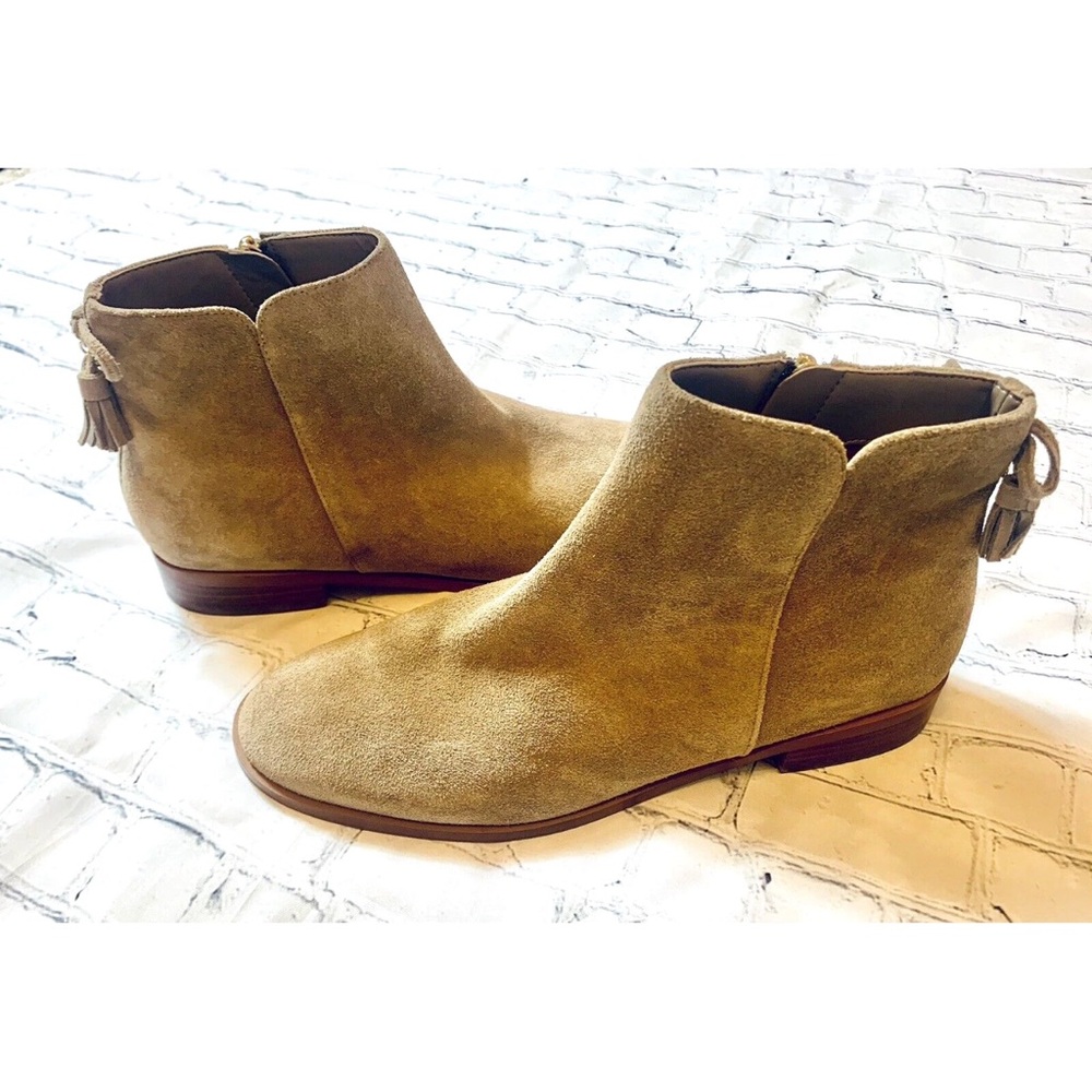 Kate Spade Light Brown Suede Ankle Booties